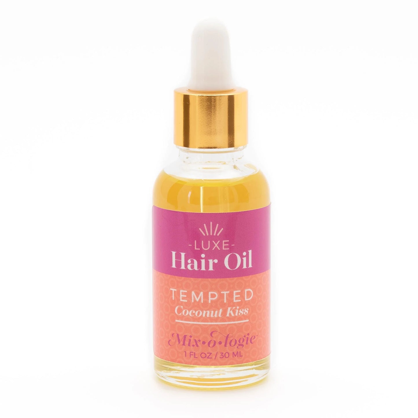 1 fl oz Dropper Bottle of Coconut Scented Hair Oil