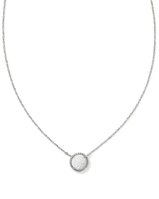 Kendra Scott Pendant Rhod White Mother of Pearl Necklace
19' CHAINS,0.5'L X 0.5"W PENDANT
Rhodium
Lobster Clasp with Single Adjustable Slider Bead