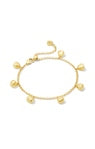 The Gabby Delicate Chain Bracelet in Gold features small metal drops on a delicate chain that bring a subtle statement to any look. Add it to your bracelet stack for some instant texture and movement. Dimensions 8' chain Gold