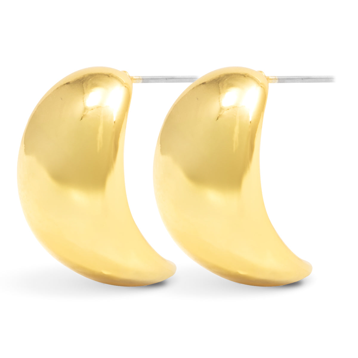 Iris Polished Wide Huggie Gold