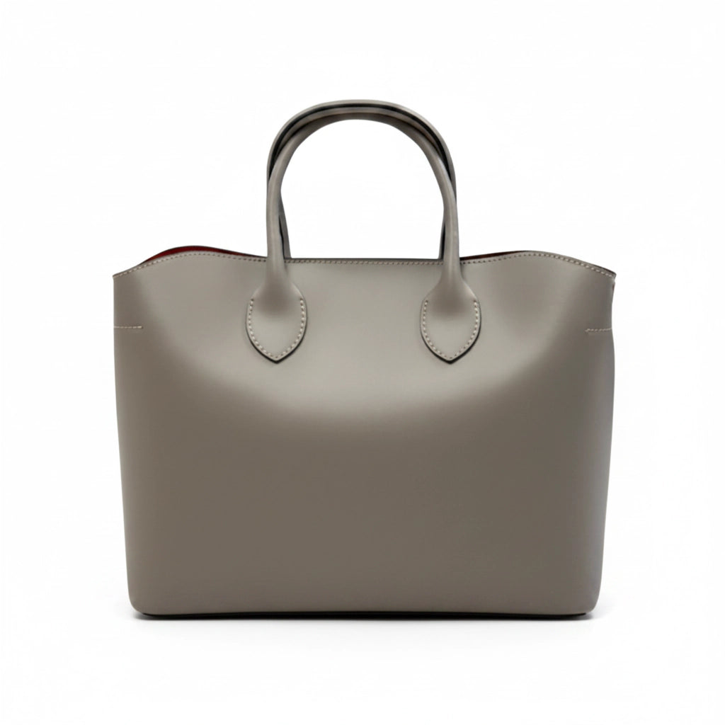 Genuine Italian Leather Red Interior Bag