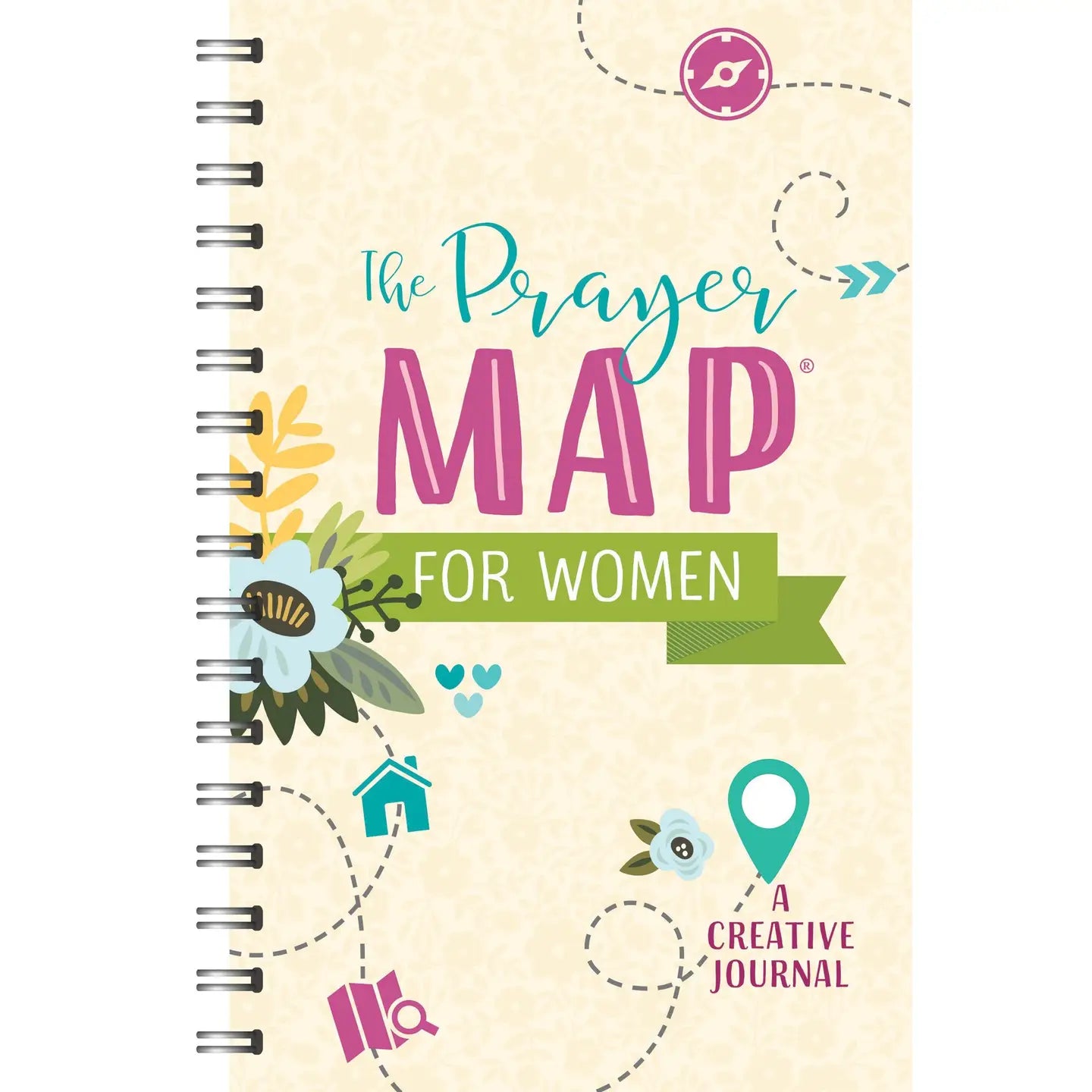 Journal to map our your prayers each day. Paper back book with spiral binding.