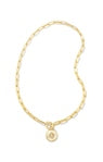 We’re absolutely obsessing over the Brielle Medallion Chain Necklace in Gold. Featuring our signature medallion logo and an on-trend paperclip chain, this necklace is our must-have style of the season. The pendant can also be removed from the chain, giving you even more ways to wear. 18' CHAIN, 0.88'L X 0.76"W REMOVABLE PENDANT Gold