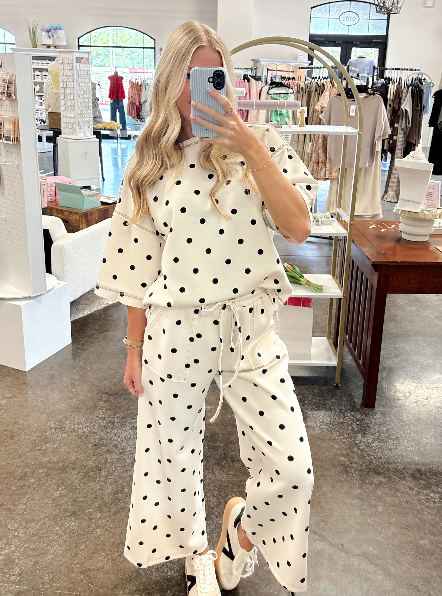 Molly Polka Dot Wide Leg Pants