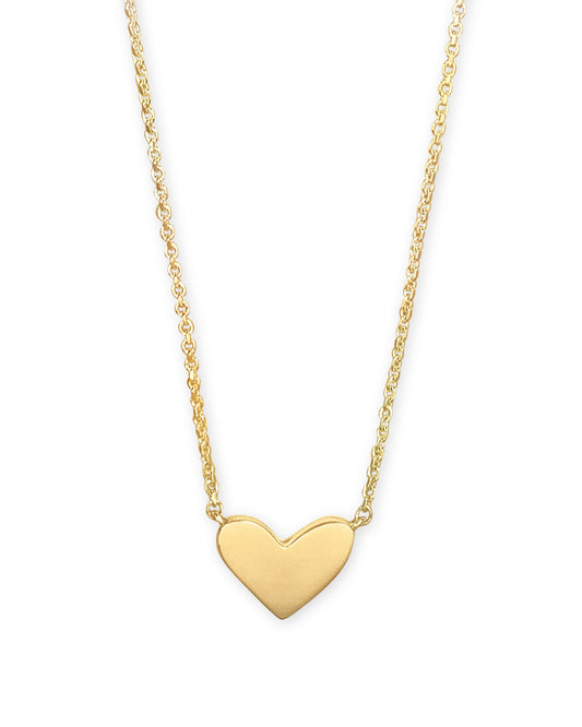 An iconic symbol with just a hint of asymmetry, the Ari Heart Pendant Necklace in 18k Gold Vermeil is the definition of modern classic style, designed to be worn with everything.