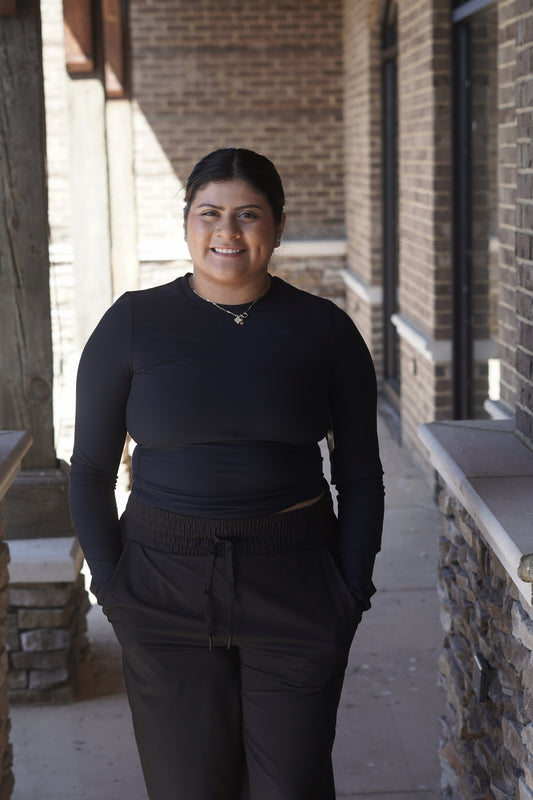 Black Contour Long Sleeve, Round Neckline, Tight Fit, Skimmer Length, Breathable Material