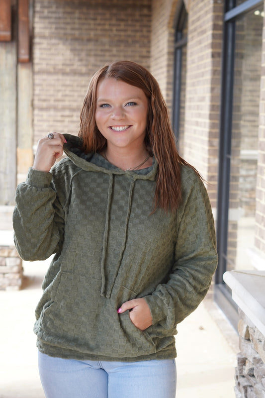 Cozy Checkered Hoodie