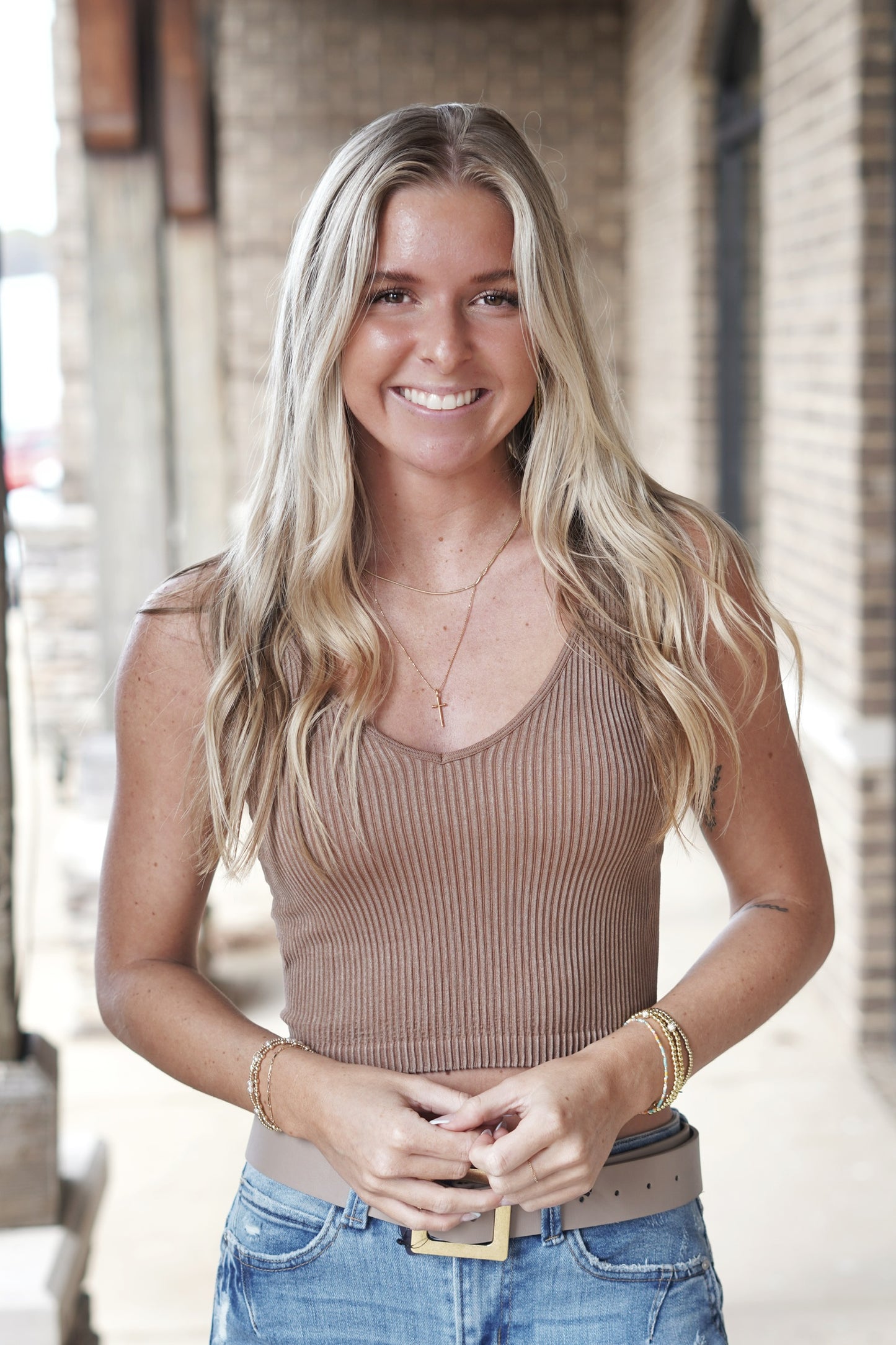 Rocky Ribbed Padded Active Top