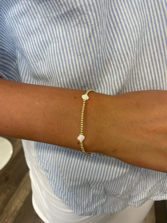 Opal Clover Bracelet