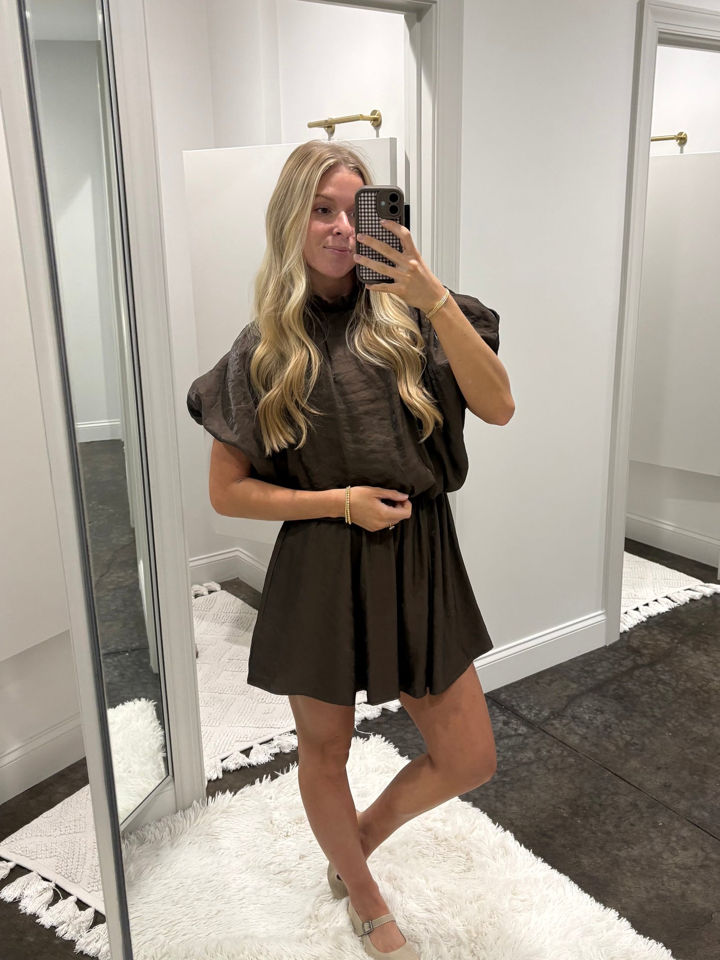 Noelle Bubble Top Mini Dress