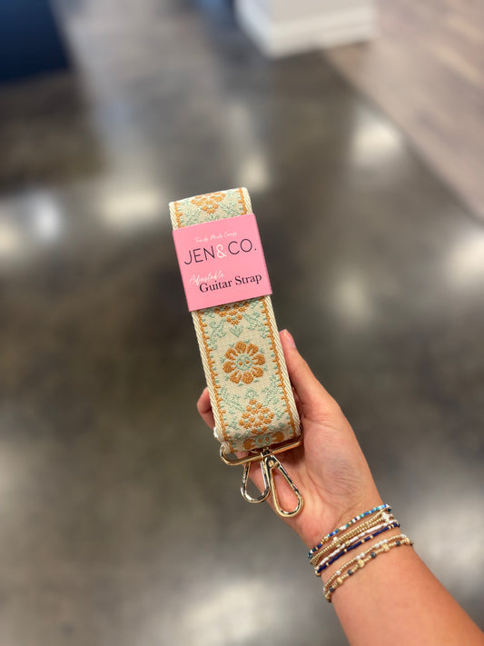 Floral Guitar Strap