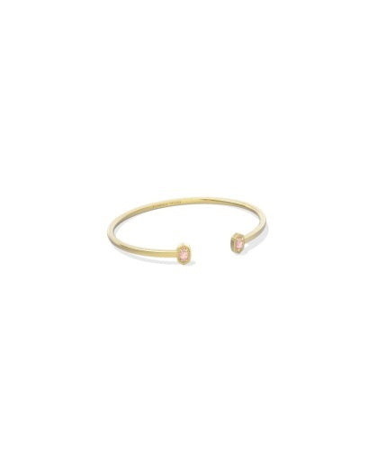Kendra Scott Mini Elton Cuff Bracelet Pink Opal