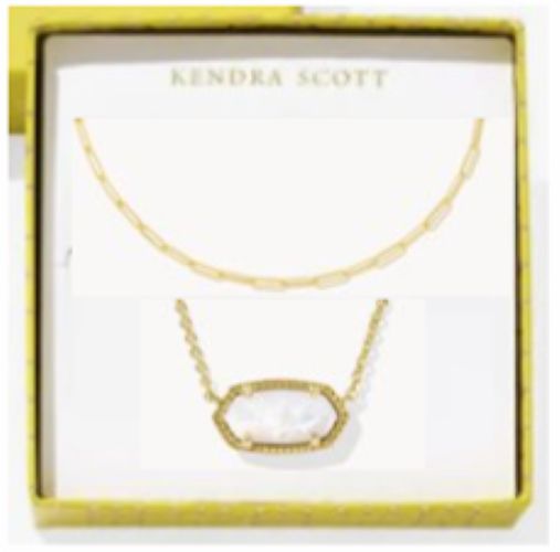Kendra Scott Gold Elisa And Courtney Necklace Gift Set