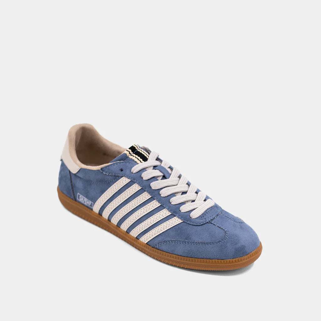 adidas gazelle silver green womens Shushop Stevie Sneaker Suede Blue 6