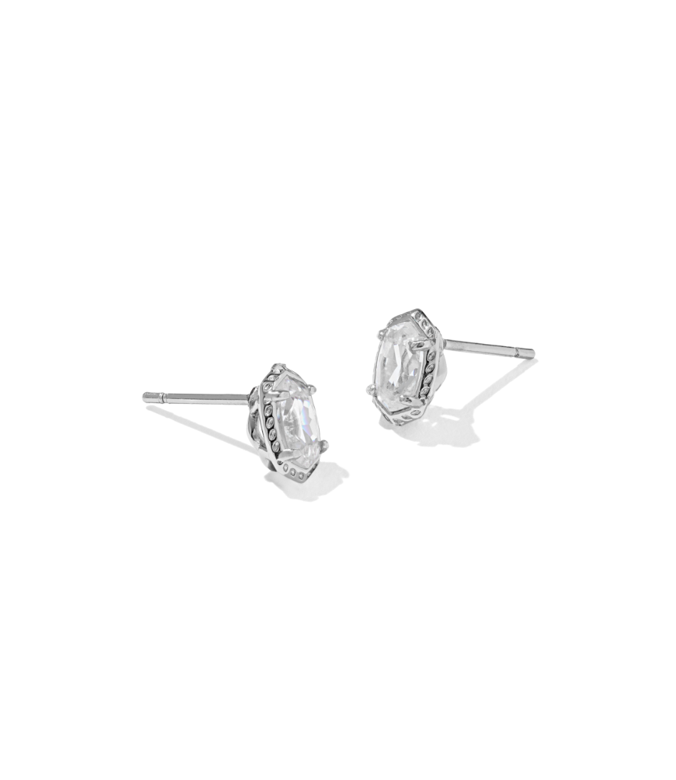 Kendra Scott Silver Mini Ellie Luxe Stud Earrings