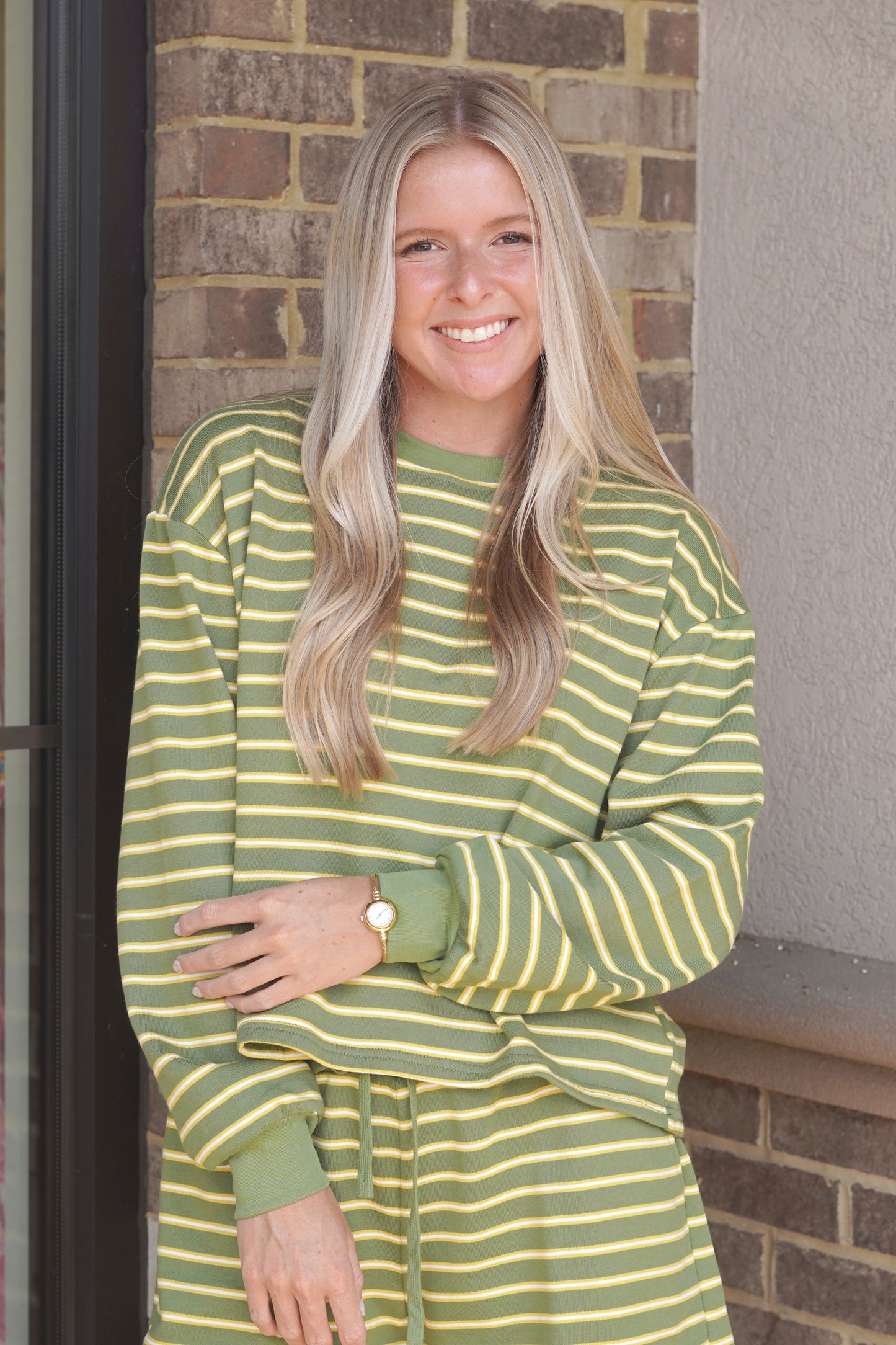 Lime Crush Striped Long Sleeve