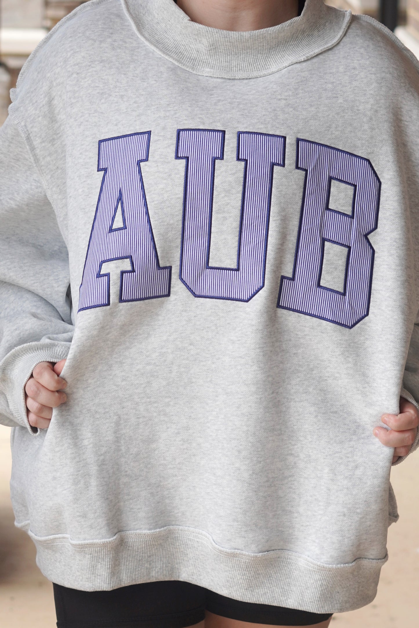 AUB Embroidered Mockneck