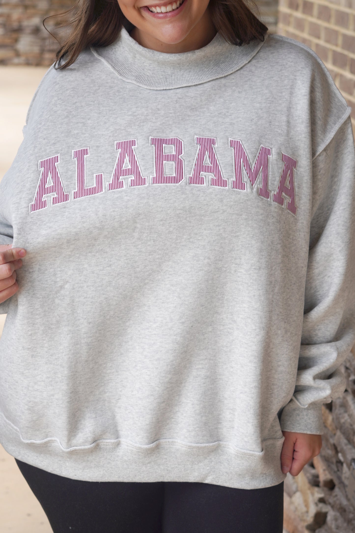 Alabama Embroidered Mockneck