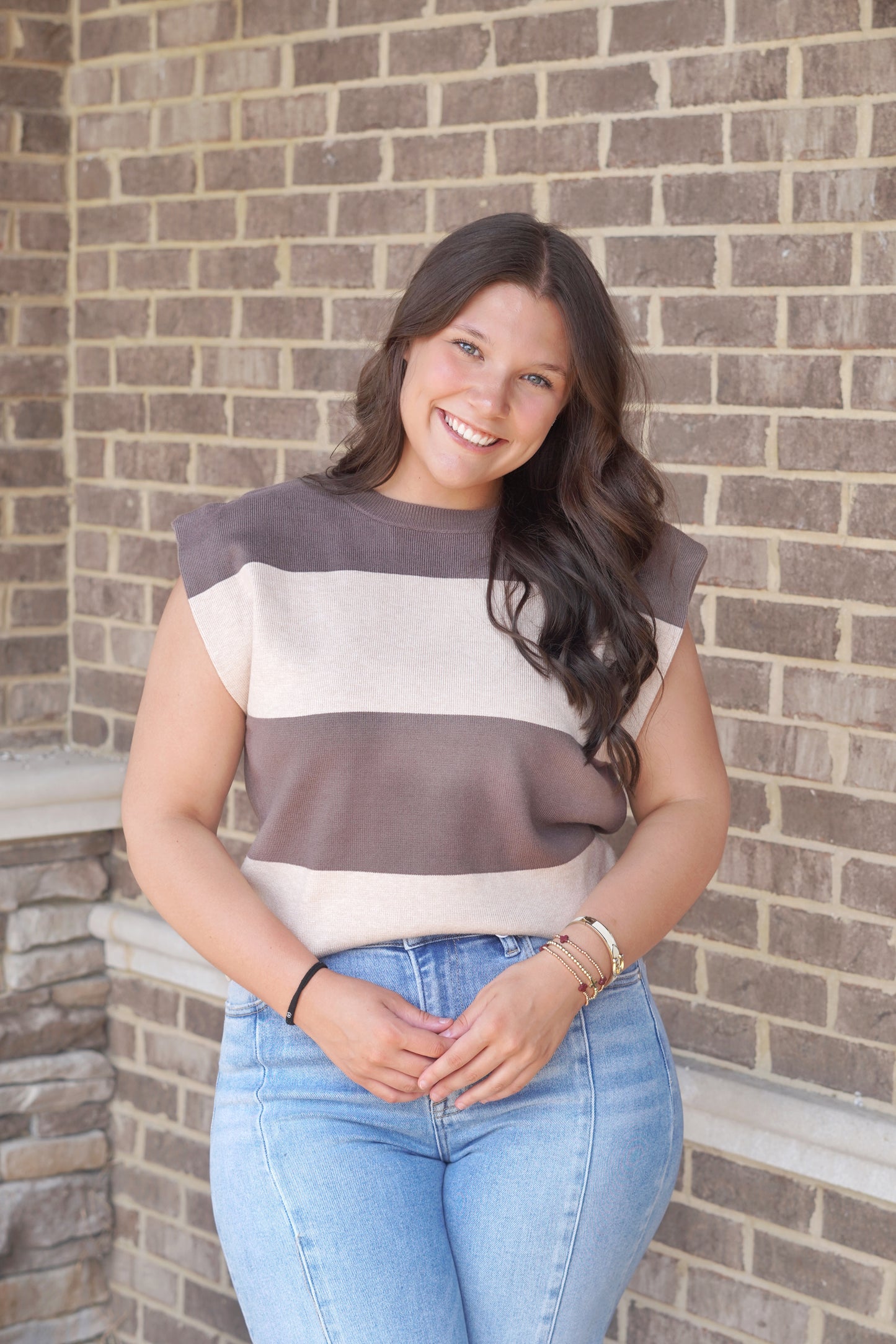 Autumn Striped Sweater Vest