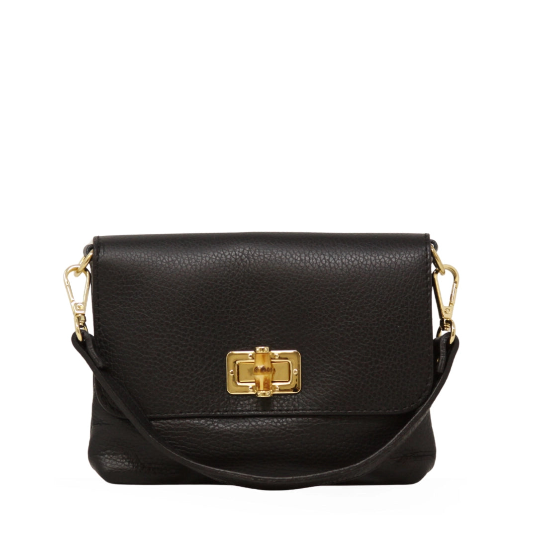 Genuine Italian Leather Clutch and Crossbody Bag