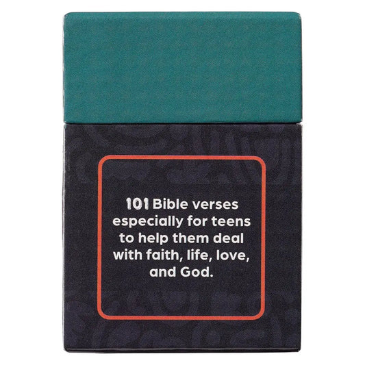 The 101 Favorite Bible Verses for Teens Teal and Blue Box of Blessings