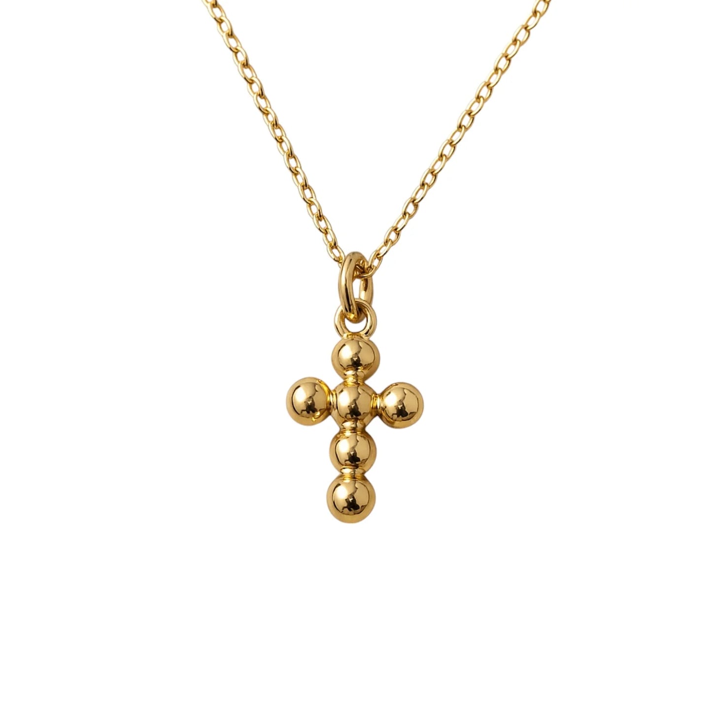 Bubble Cross Necklace