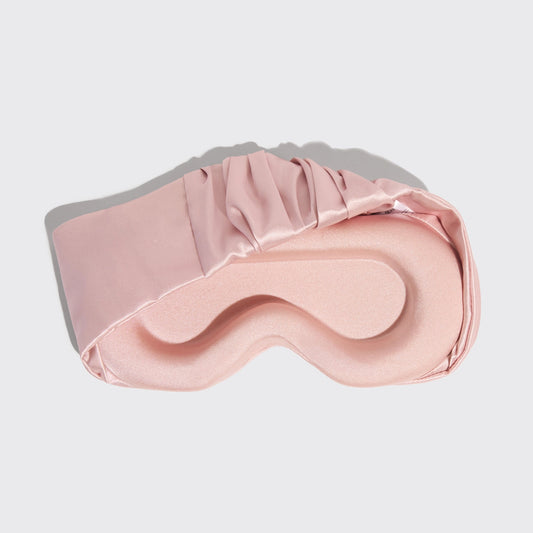 Pink satin eye mask