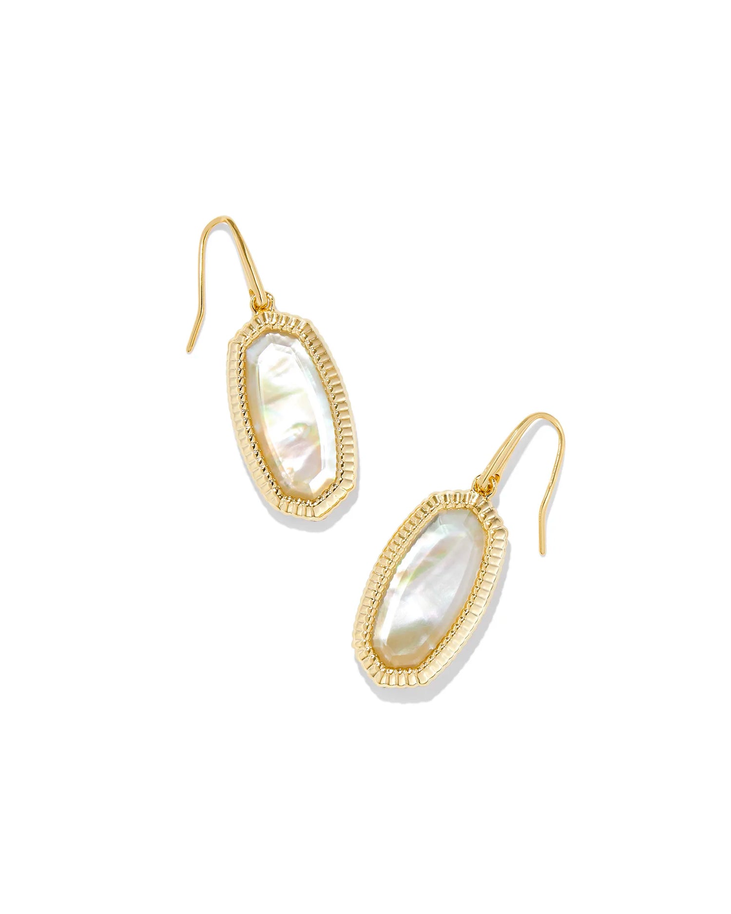 gold frame earrings with a golden abalone stone with a golden abalone 1.58"L X 0.55"W