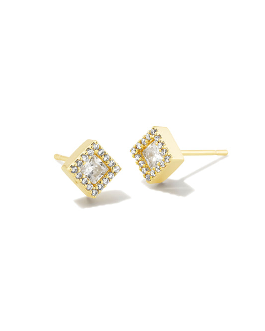 Studs are an everyday essential, so why not glam them up? The Gracie Gold Stud Earrings in White Crystal pack a sparkly punch with their princess-cut crystals and a micro pave frame for even more shine. Top off your stud stack or wear as a solo style—either way, you won’t want to take these earrings off.