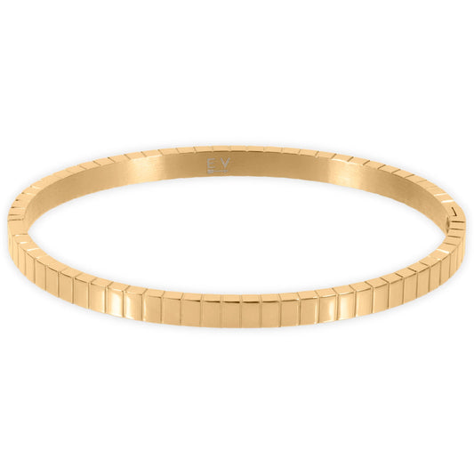 gold bangle bracelet, size is Inner circumference 6.5", width 4 mm