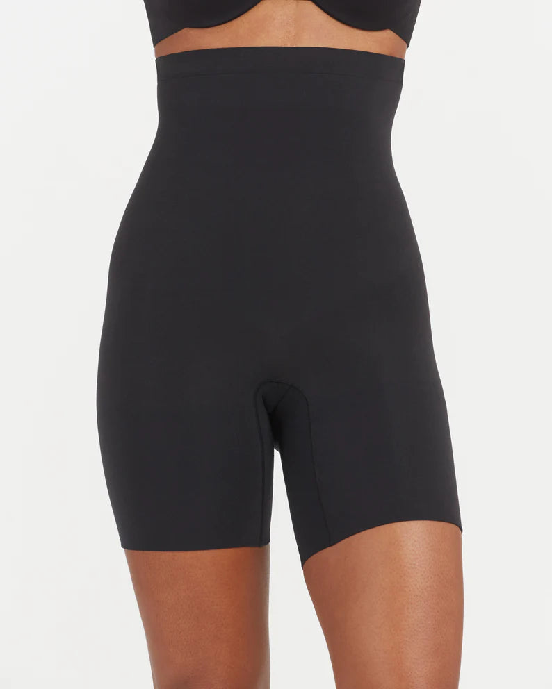 Spanx Higher Power Short Black Shaping zones target the stomach and provide all-over support with gradual release for comfort and movement Stay-put waistband with no-slip strip Double-gusset for ease 55% Nylon, 45% Elastane. Care:Machine Wash Cold, Gentle Cycle. Only Non-Chlorine Bleach When Needed. Lay Flat To Dry. Do Not Iron