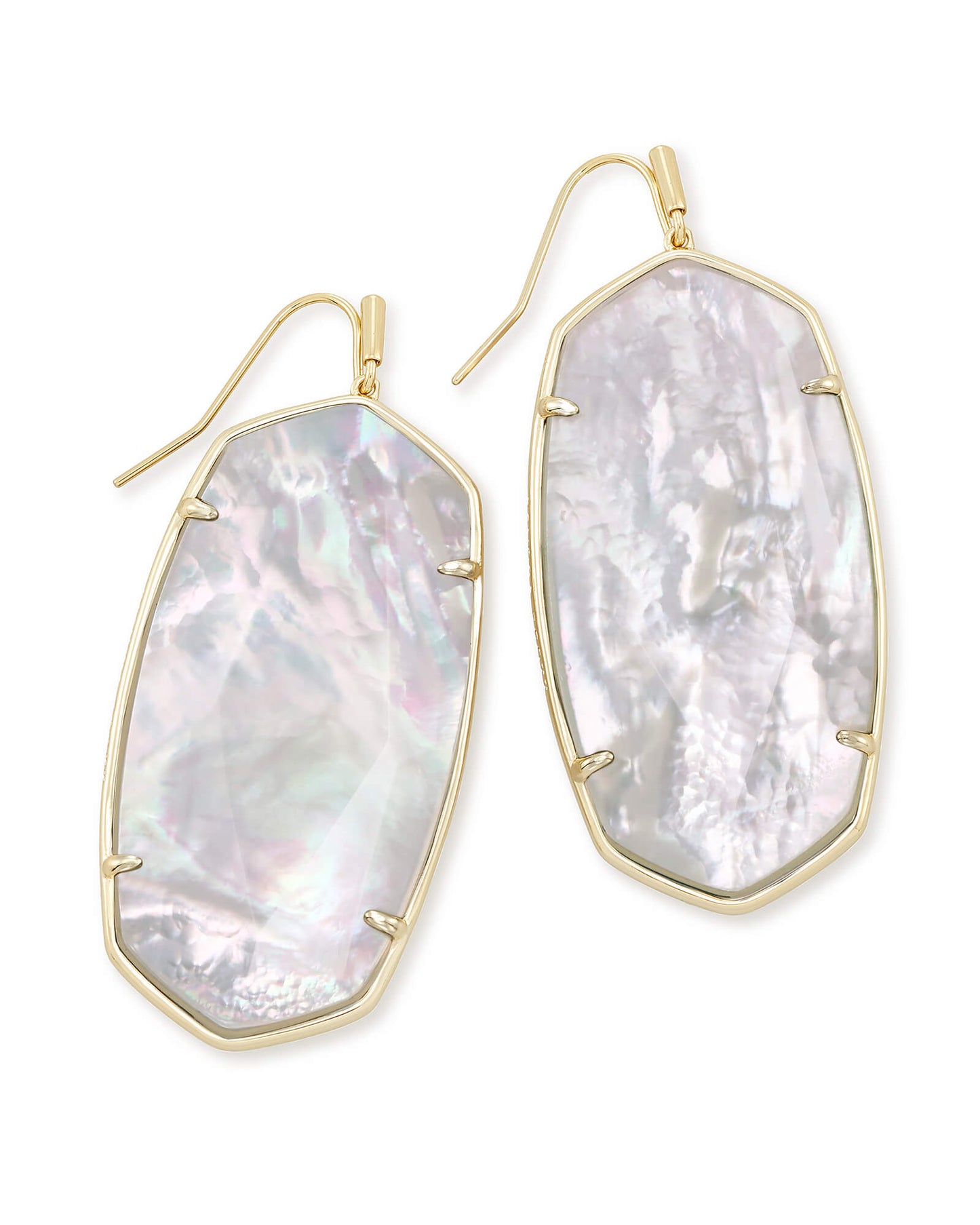 Faceted Danielle Earring Gold Ivory