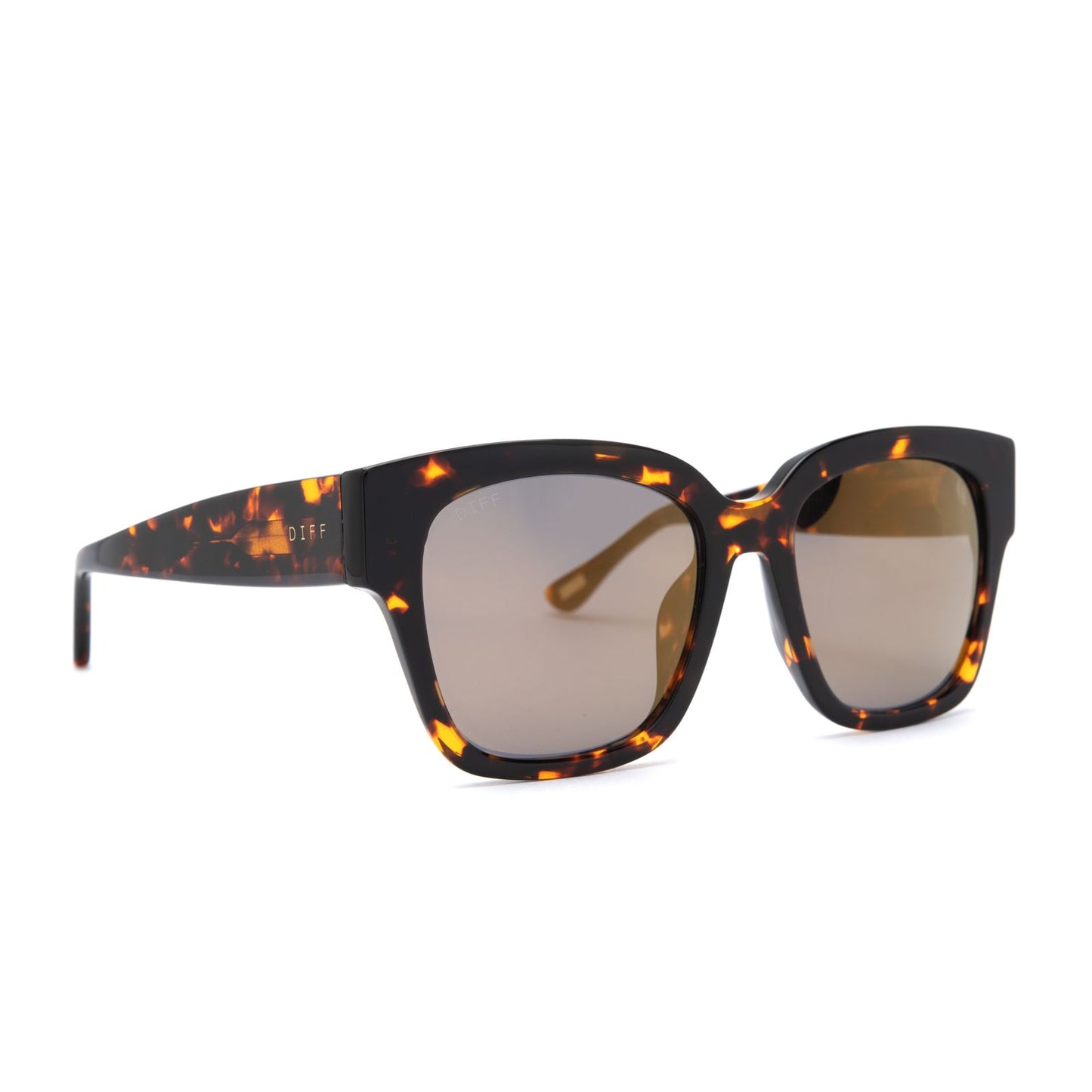 Bella II Dark Tortoise + Gold Mirror + Polarized Sunglasses