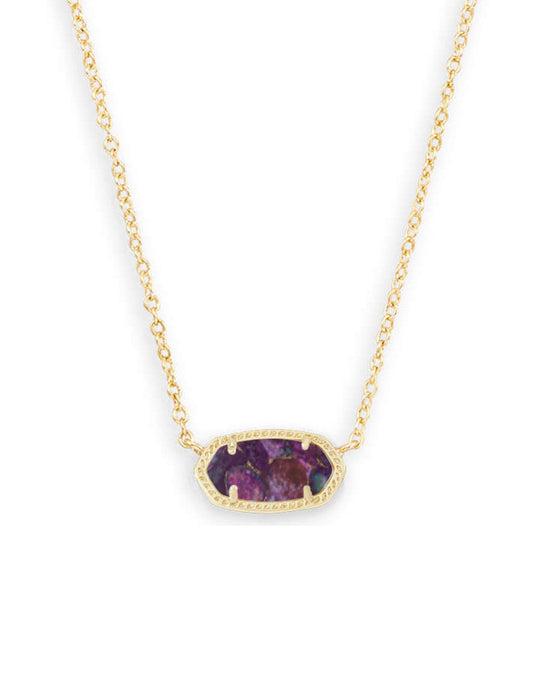 Kendra Scott Elisa Gold Bronzed Veined Necklace