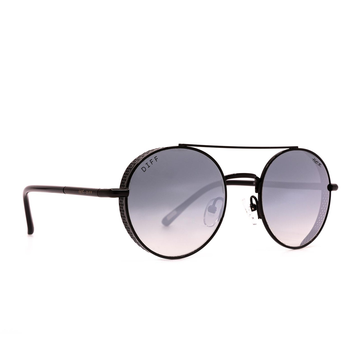 H.E.R. - Driver + Black + Grey Gradient Flash Sunglasses
