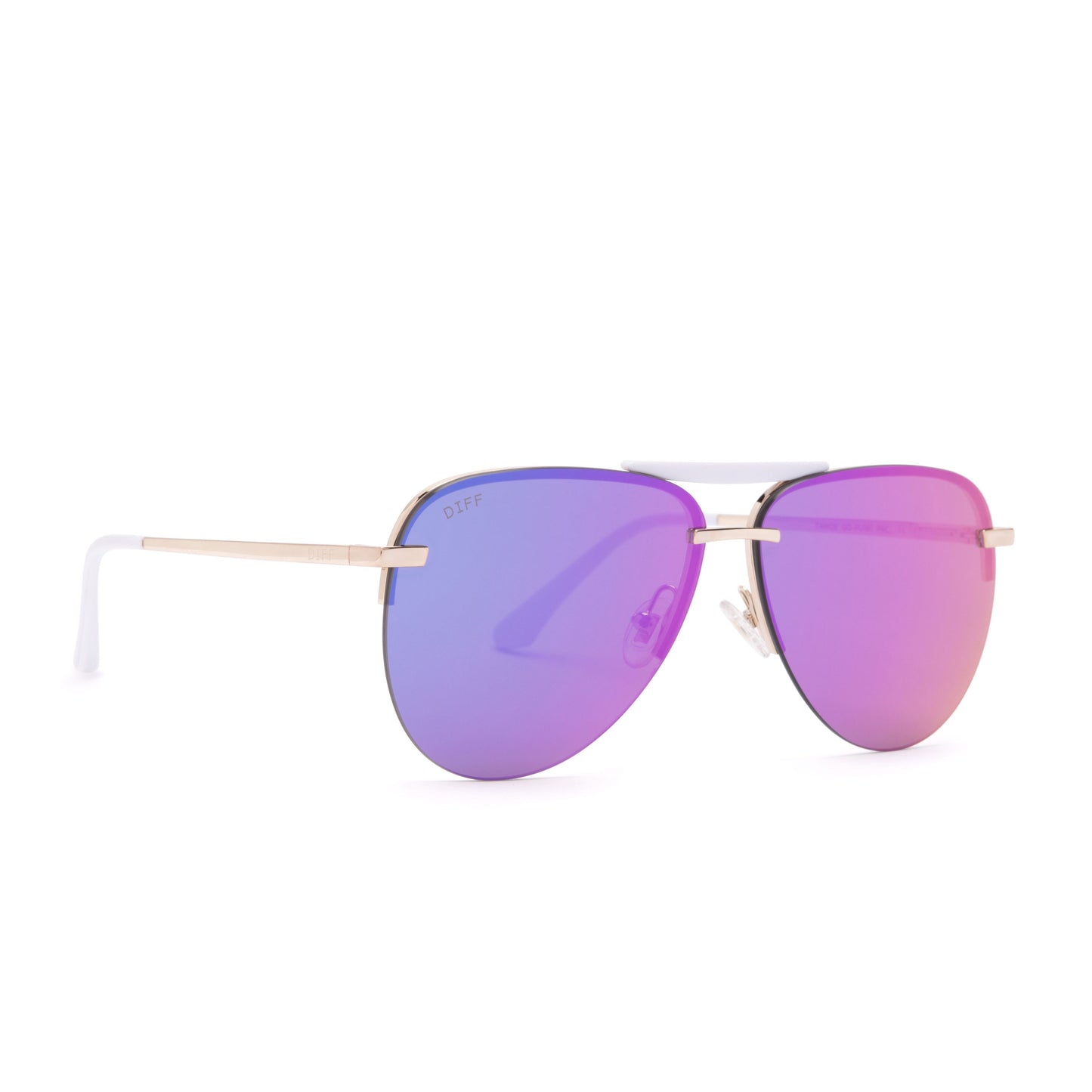 Tahoe Gold + Purple Mirror Sunglasses