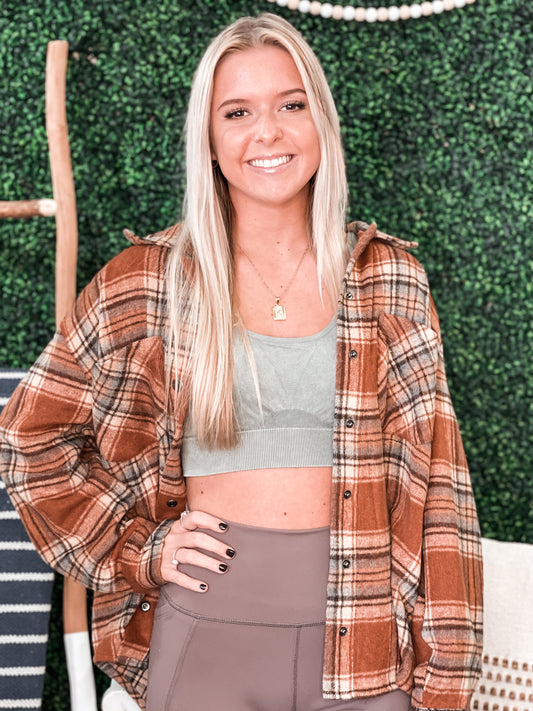 Lonnie Drapey Flannel Shirt
