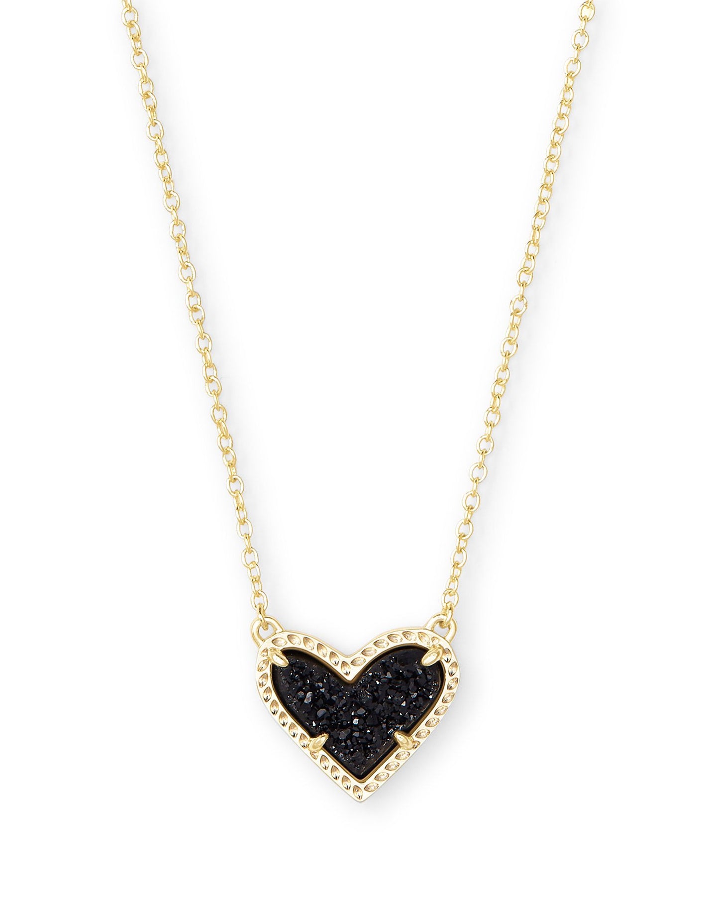 Kendra Scott Ari Drusy Heart Pendant Necklace