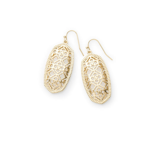Kendra Scott Elle Filigree Drop Earrings