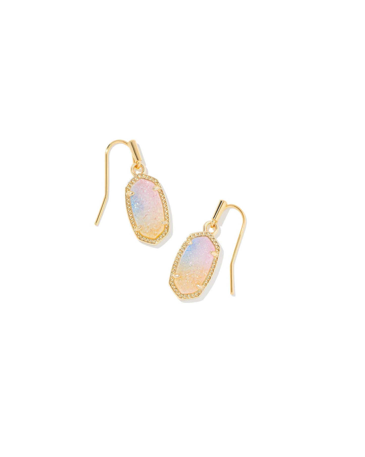 Kendra Scott Lee Pink Watercolor Drusy Earrings
