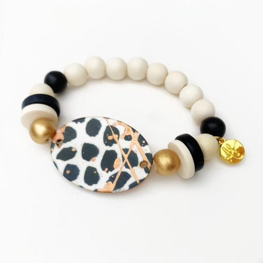 Audra Style Focal Bead Beaded Bracelet
