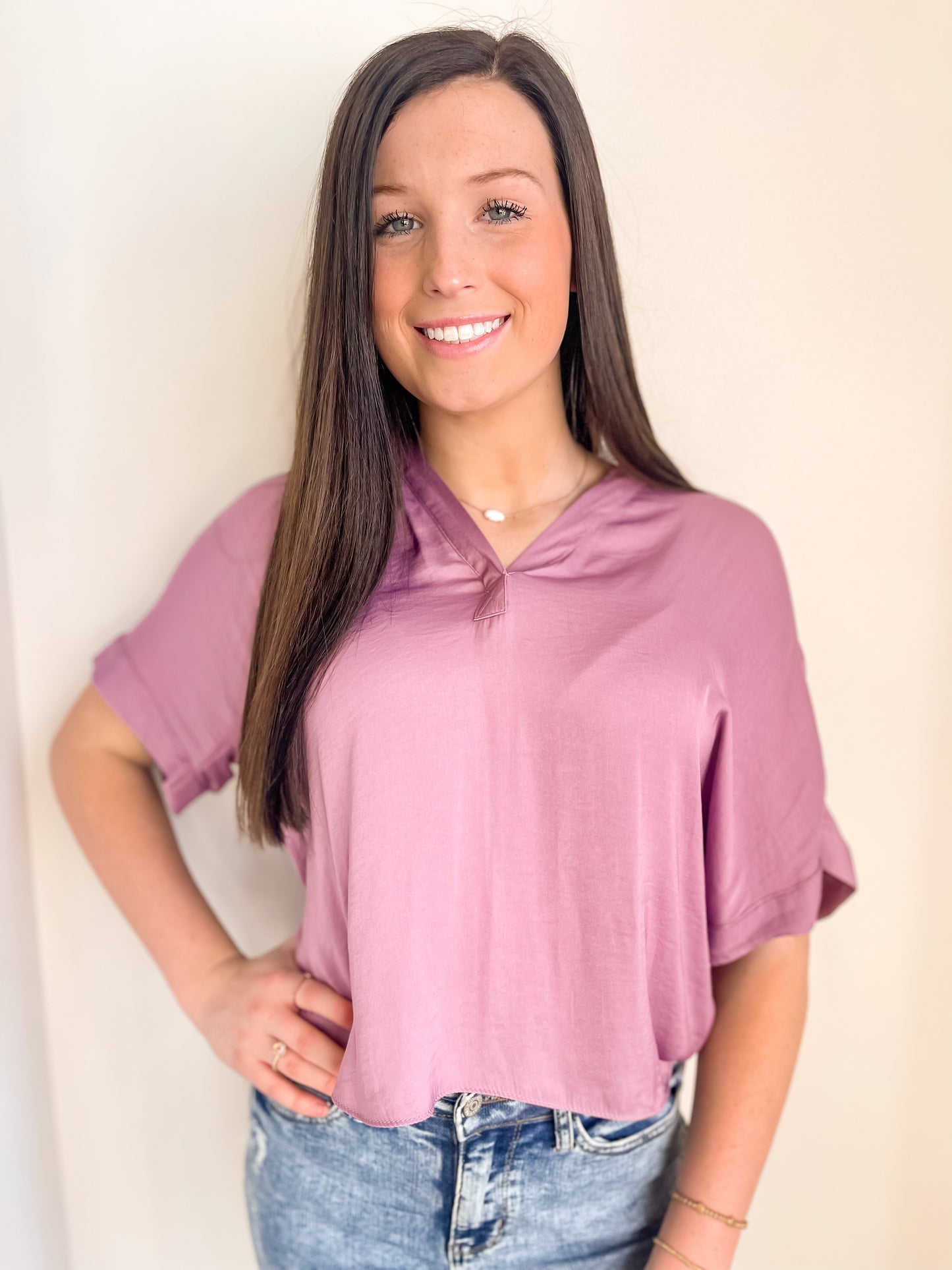 Cray Collar Neckline Iris Blouse