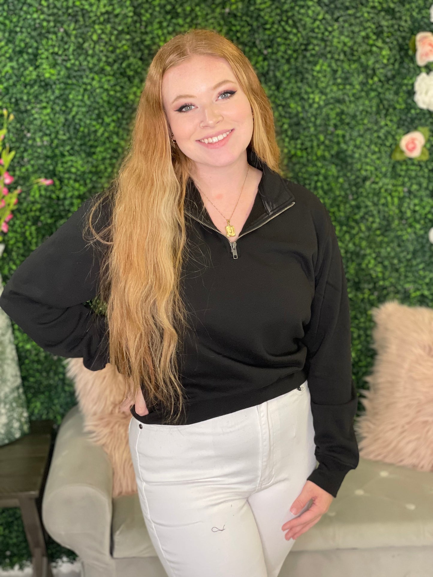 Half Zip Sweatshirt