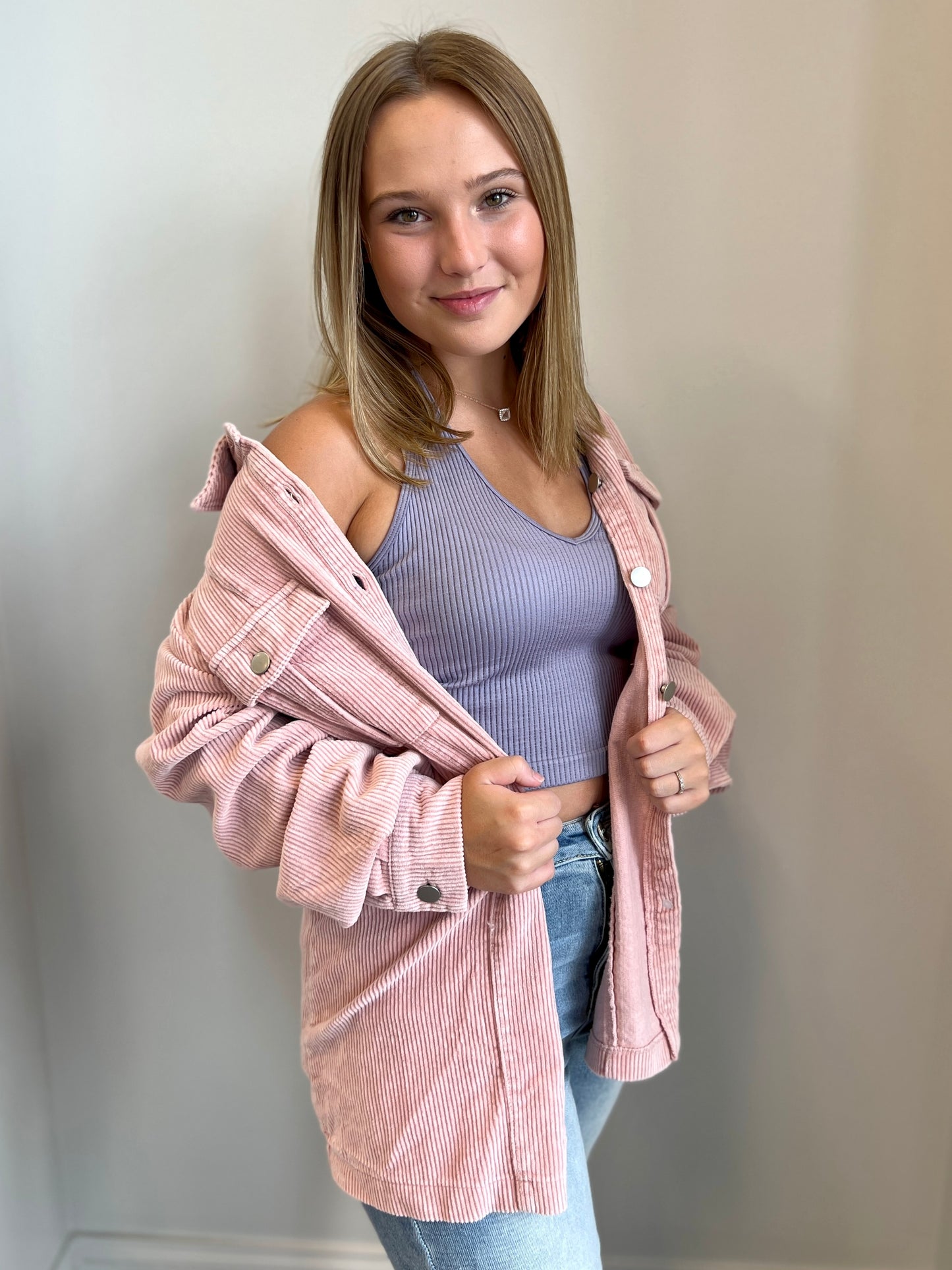 Claire Corduroy Buttoned Down Jacket