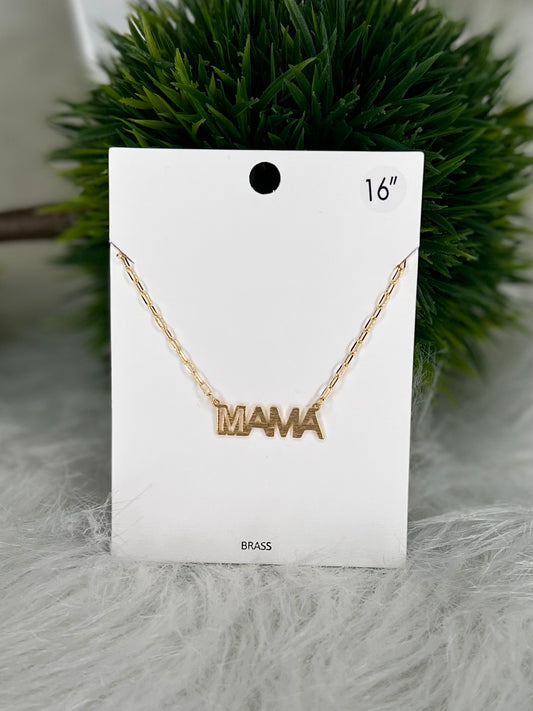 Mama Pendant Necklace