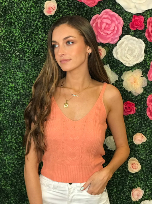 Cami Cable Knit Tank Top (multiple colors)