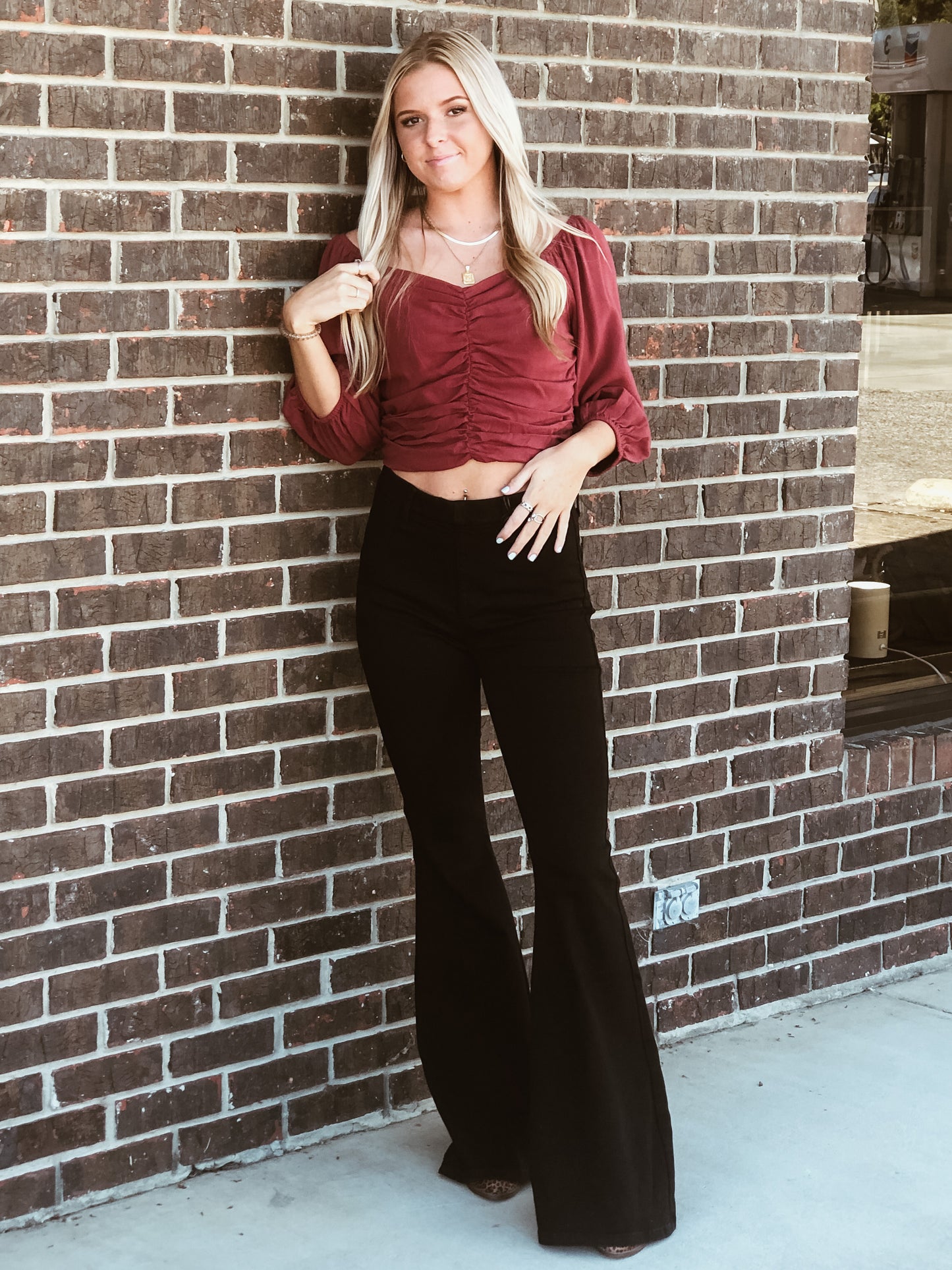Lauren Crimson Blouse