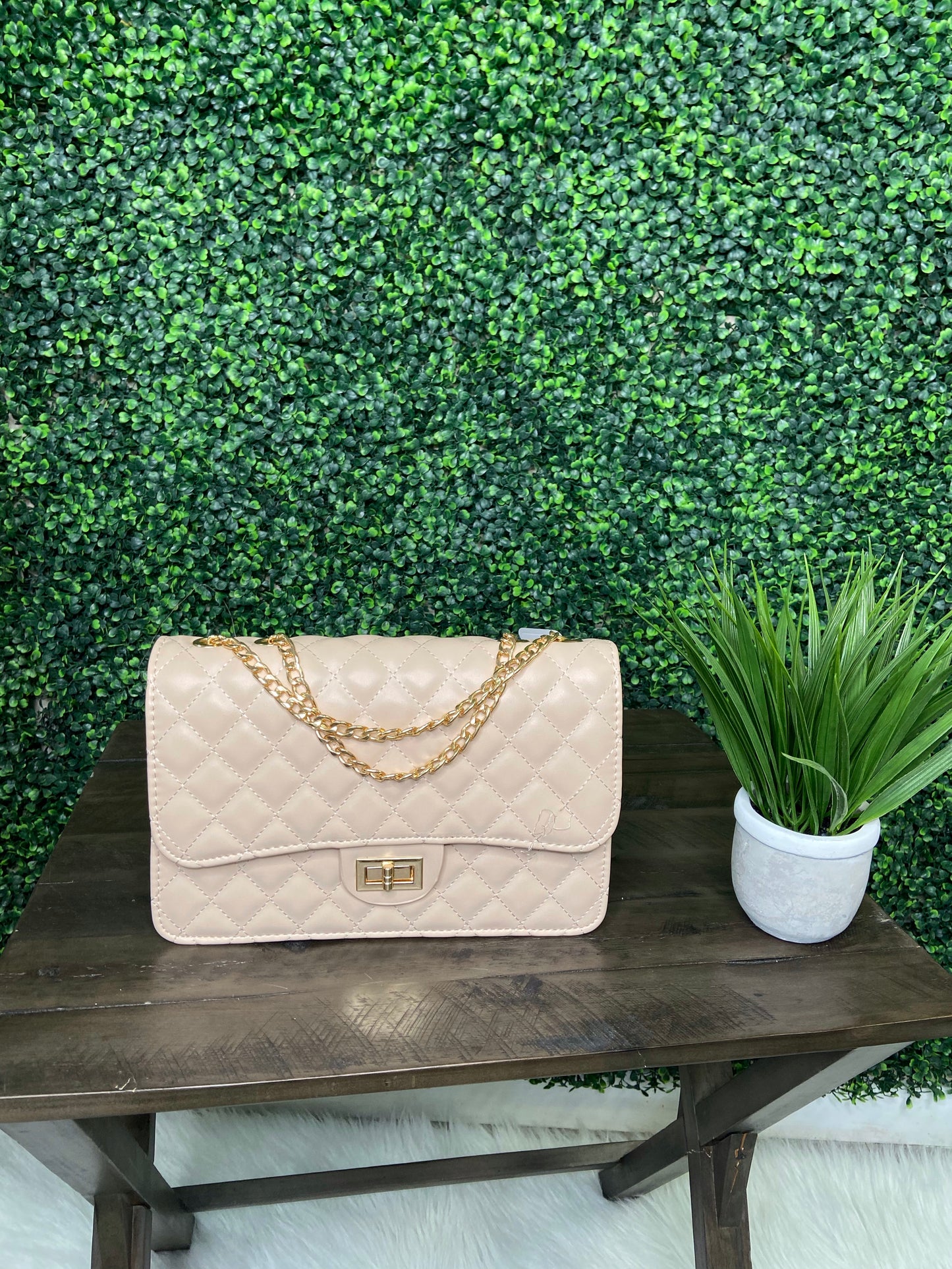 Darla Diamond Stitching Purse