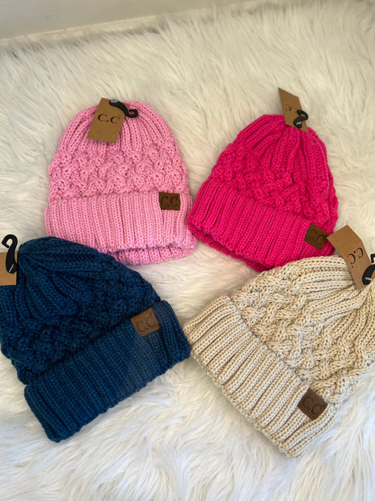 C.C Lattice Pattern Beanies