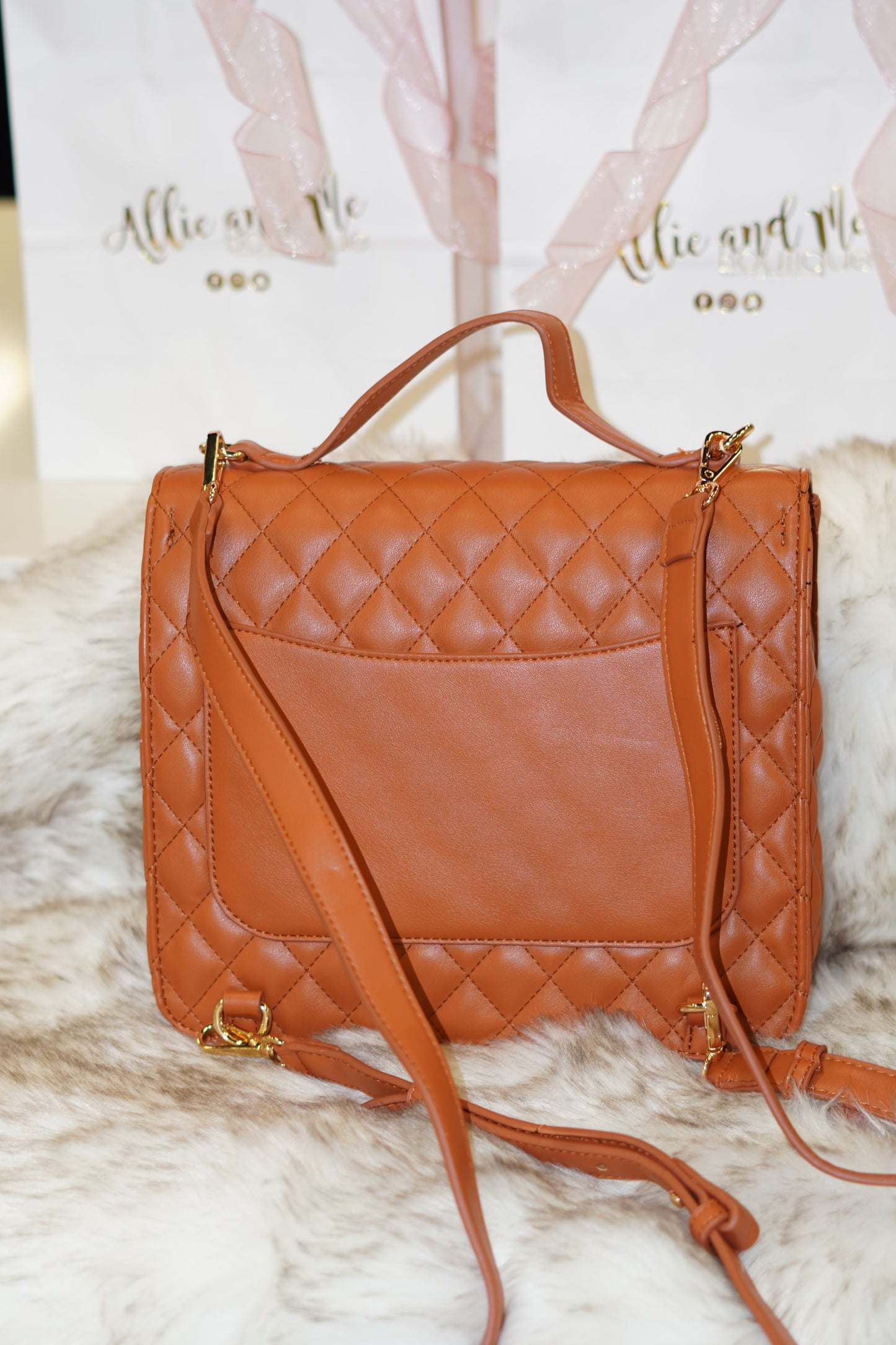 Talia Textured Crossbody Backpack